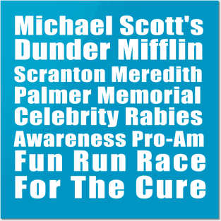 Michael Scott's Dunder Mifflin Fun Run Shirt Posters and Art